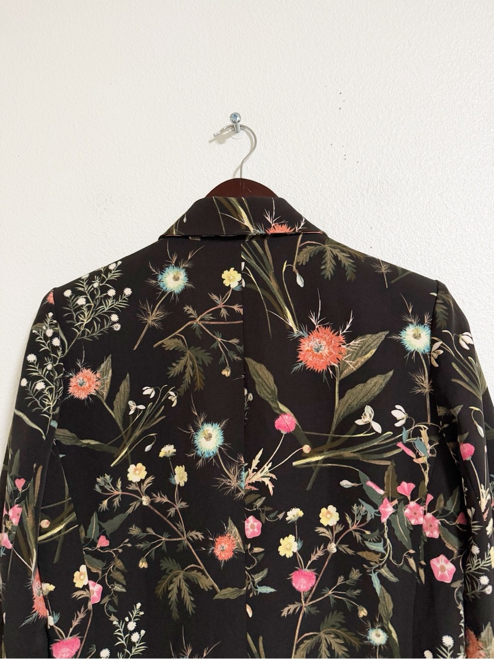 Rachel Roy Black Floral Blazer Size 8 - Picture 5 of 10